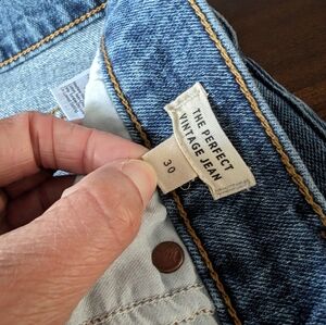 Madewell perfect vintage jean